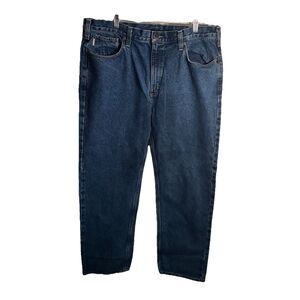 Carhartt Men's Carpenter Jeans 40x32 Straight Traditional Fit. Blue Denim